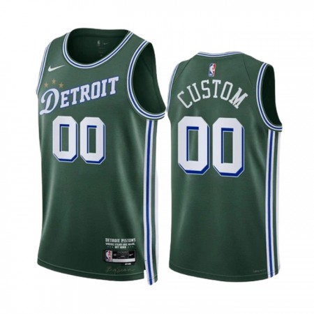 Dres Detroit Pistons Prilagođeni Nike 2022-23 City Edition Zelena Swingman